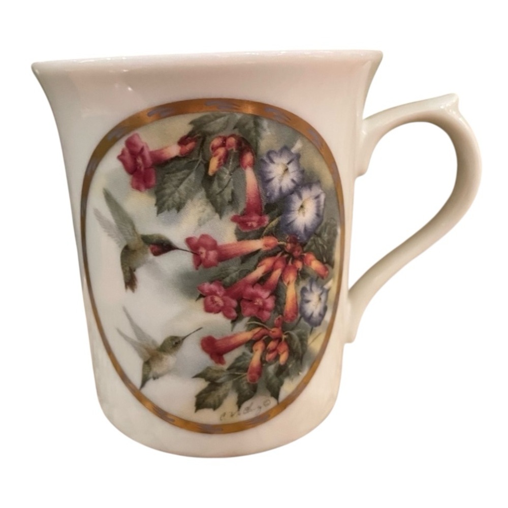 Lenox Hummingbird-Honeysuckle Coffee Mug jeweled glory” vintage